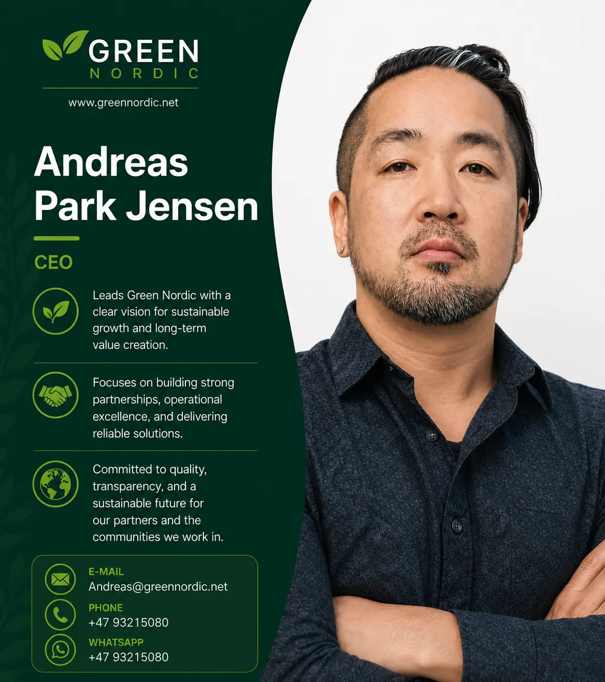 Andreas Park Jensen, CEO of Green Nordic