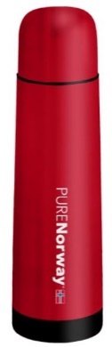 Red PURENorway 500 ml thermos bottle